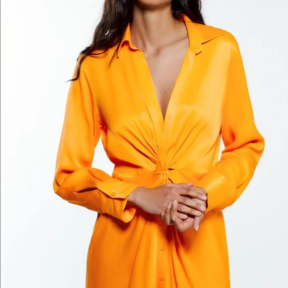 Zara 2025 robe orange